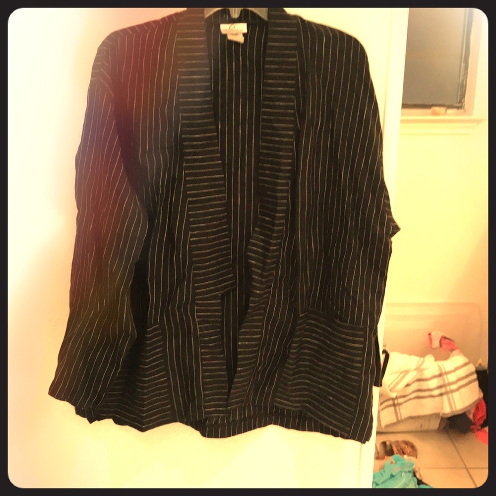 🌸Like New Pinstriped Blazer oversized Lg🌸
